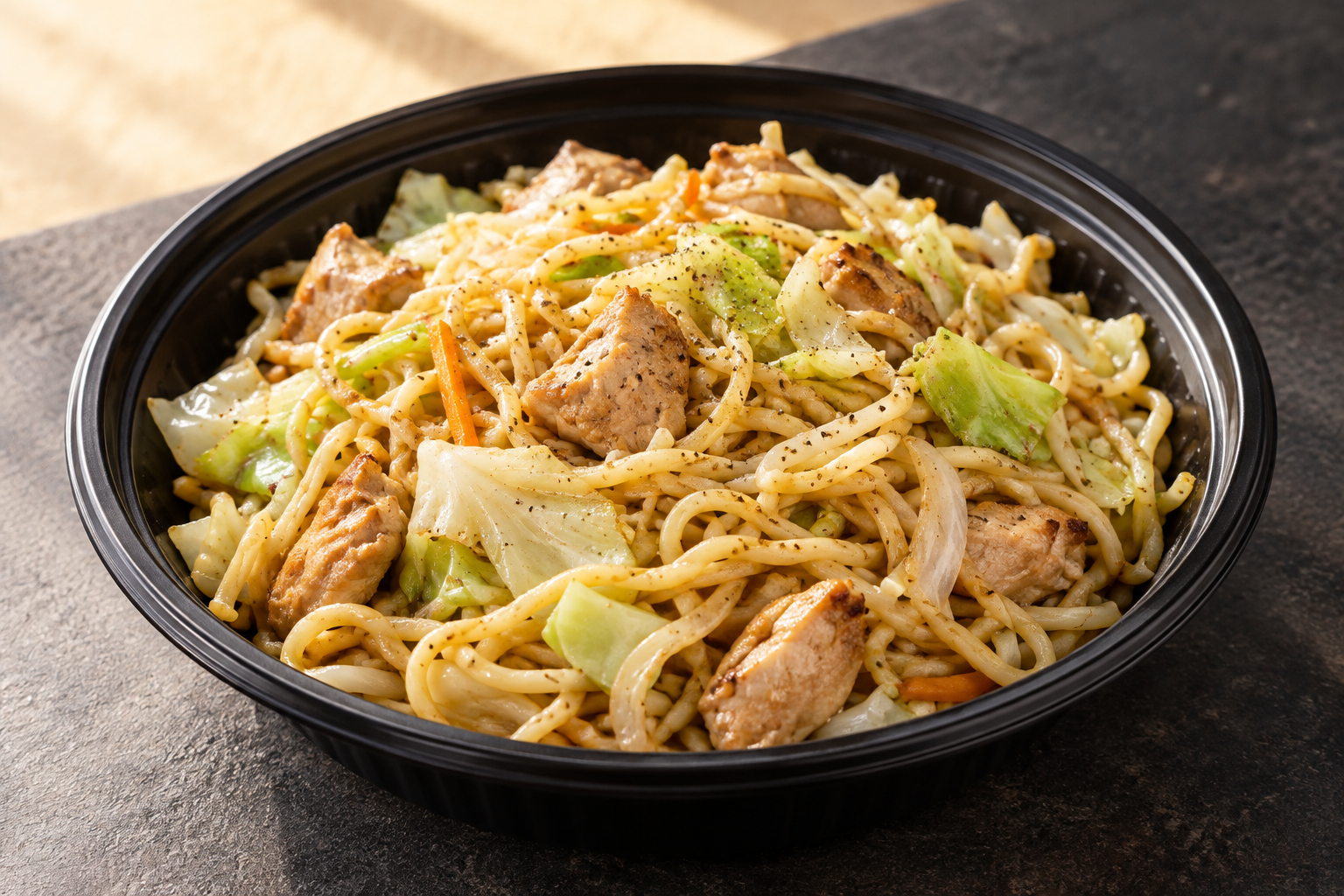 Concept photograph of light Okinawa style yakisoba